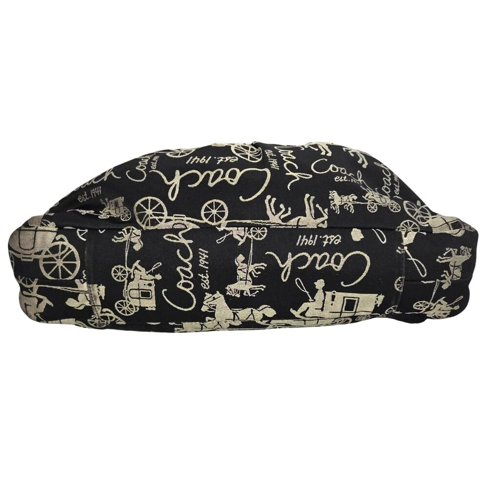 Coach Ashley F15656 Black Horse & Carriage Anniversary Satchel Handbag Purse - Picture 9 of 15